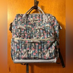 Sipsey Wilder Floral Opossum Laptop Backpack